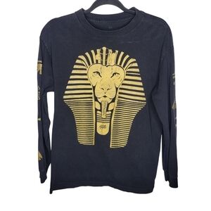 Rocksmith Pharaoh Sphinx Eye of Horus Pyramids Egyptian Band Long Sleeve T-Shirt